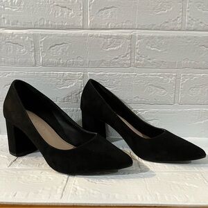 Kelly & Katie | Faux Suede Block Heel Pump